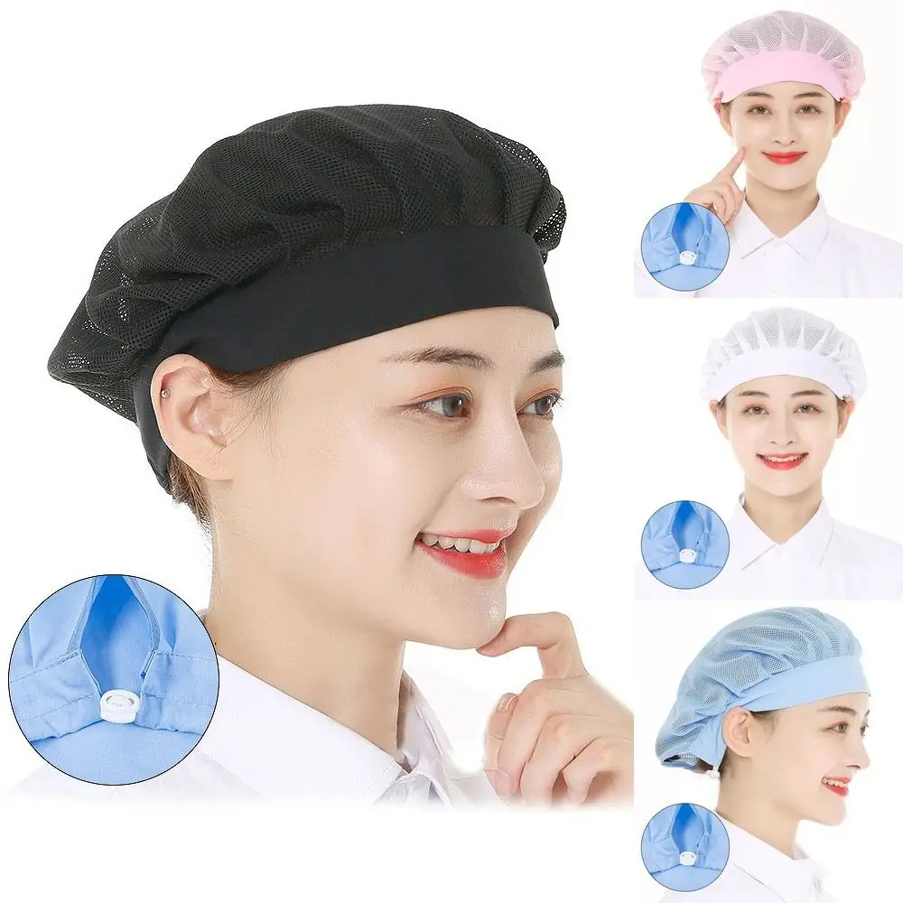 

Hair Nets Work Hat Cook Accessories Work Wear Smoke-proof Dust Cooking Hygienic Cap Mesh Breathable Chef Hat Hotel Restaurants