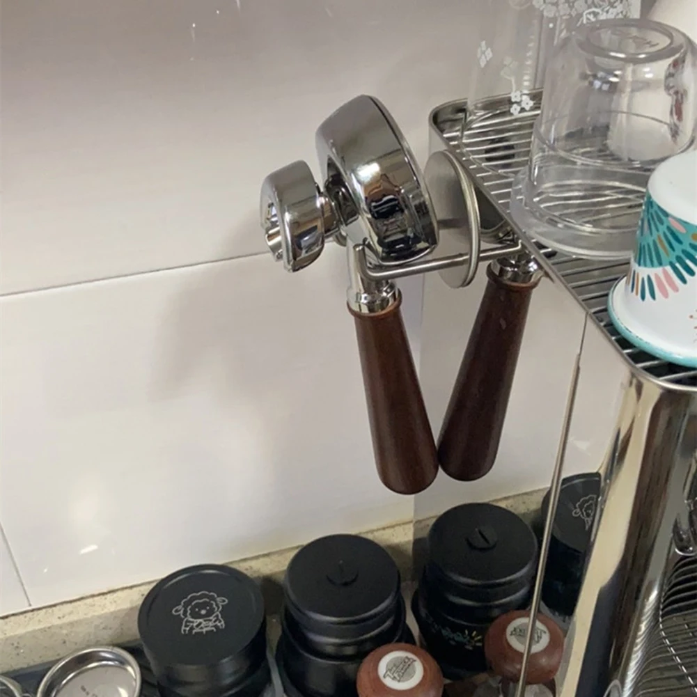 Coffee Portafilter Rack For 51/53/54/58mm Handles Silver Stainless Steel Wall Mounted Accessories Bracket Durable
Coffee Portafilter Rack For 51/53/54/58mm Handles Silver Stainless Steel Wall Mounted Accessories Bracket Durable