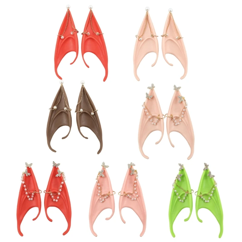 2023 New Fairy Ears Cosplay Masquerade Accessories Elf Ears with Pearl-Butterfly-False Ears Dress Up Costume for Halloween Party
2023 New Fairy Ears Cosplay Masquerade Accessories Elf Ears with Pearl-Butterfly-False Ears Dress Up Costume for Halloween Party