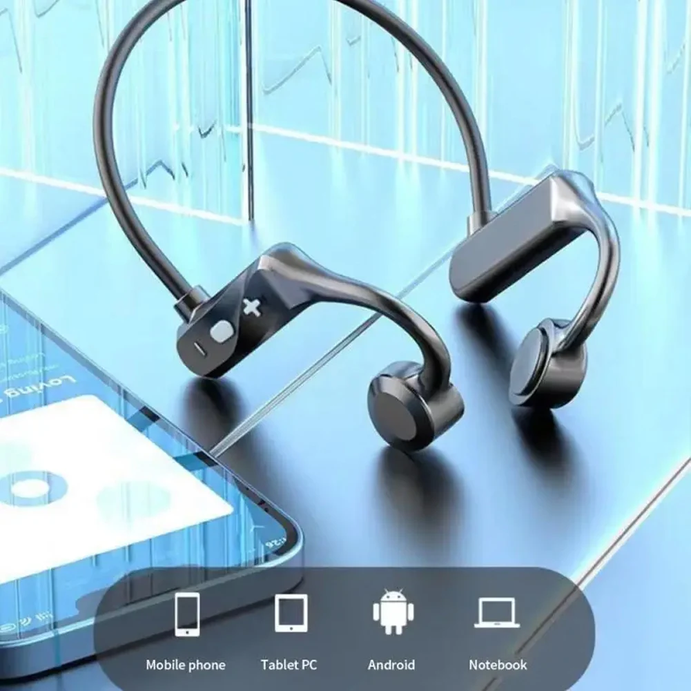 Stereo Earbuds Bone Conduction Neckband Wireless Headphones Bluetooth-Compatible Earphones Sports Waterproof With Mic Headset
Stereo Earbuds Bone Conduction Neckband Wireless Headphones Bluetooth-Compatible Earphones Sports Waterproof With Mic Headset
