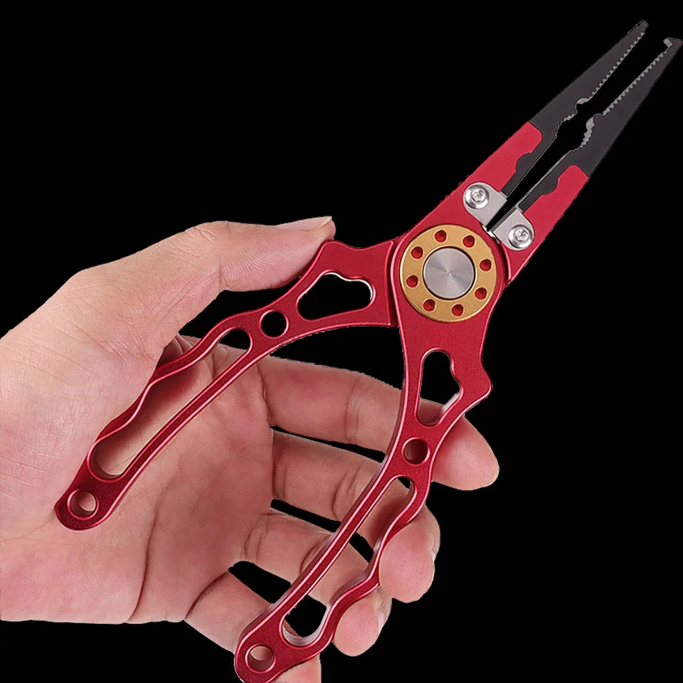 New WALK FISH Aluminum Alloy Fishing Pliers Cutter Line Fish Lip Grip Set Remove Hook Split Ring Stainless Steel Fishing Tackle
New WALK FISH Aluminum Alloy Fishing Pliers Cutter Line Fish Lip Grip Set Remove Hook Split Ring Stainless Steel Fishing Tackle