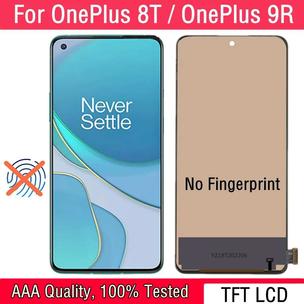 Замена дигитайзера сенсорного экрана ЖК-дисплея TFT, для OnePlus 8T, KB2001, KB2000, 9R, LE2101, LE2100, 6,55 дюйма
Замена дигитайзера сенсорного экрана ЖК-дисплея TFT, для OnePlus 8T, KB2001, KB2000, 9R, LE2101, LE2100, 6,55 дюйма