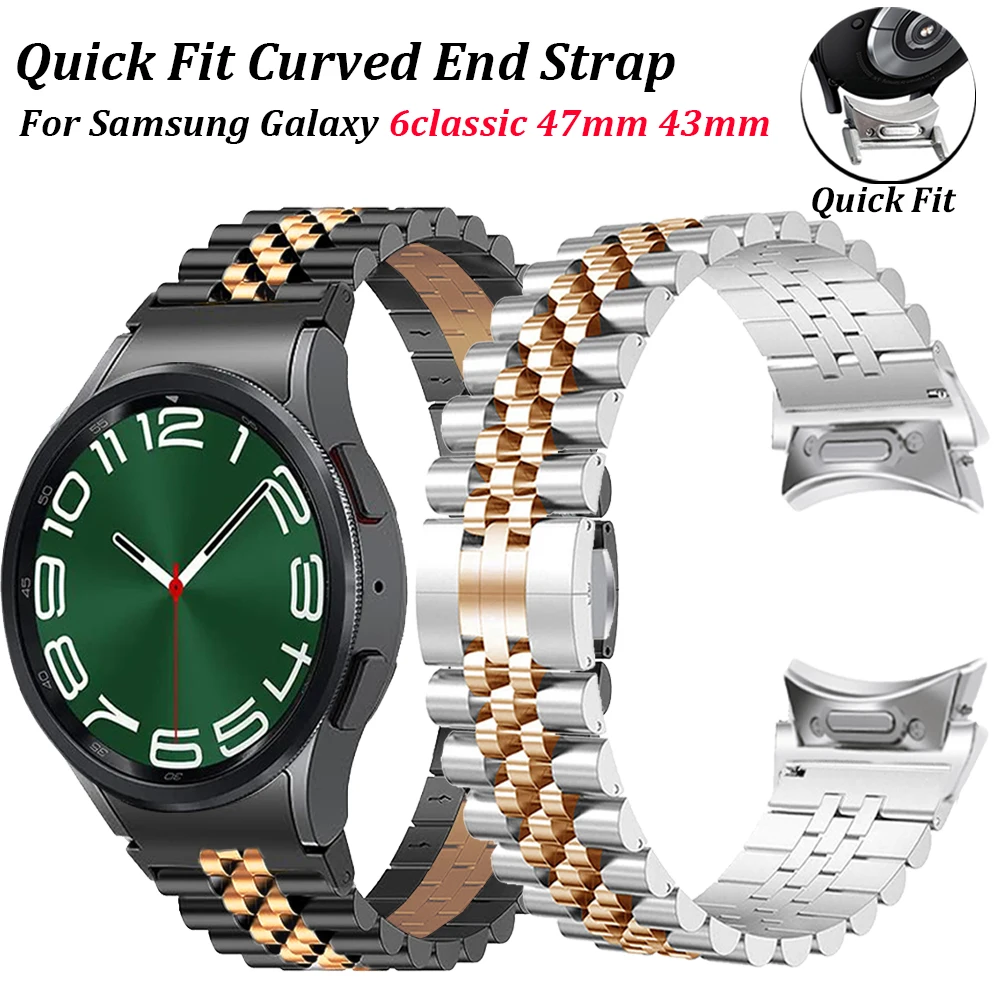 Curved End Metal Strap for Samsung Galaxy 6 5 4 44mm 40mm 6classic 47mm 43mm Quick Fit No Gaps Strap for Galaxy 5 Pro 4 Classic
Curved End Metal Strap for Samsung Galaxy 6 5 4 44mm 40mm 6classic 47mm 43mm Quick Fit No Gaps Strap for Galaxy 5 Pro 4 Classic