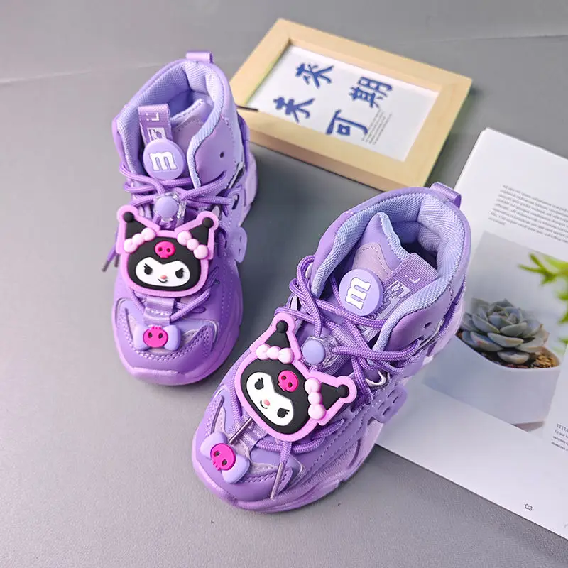 Kawaii Sanrio Anime High-Top Sneakers Cute Kuromi Cartoon Comfortable Wear Resistant Warm Soft Sole Casual Shoes Gifts for Kids
Kawaii Sanrio Anime High-Top Sneakers Cute Kuromi Cartoon Comfortable Wear Resistant Warm Soft Sole Casual Shoes Gifts for Kids