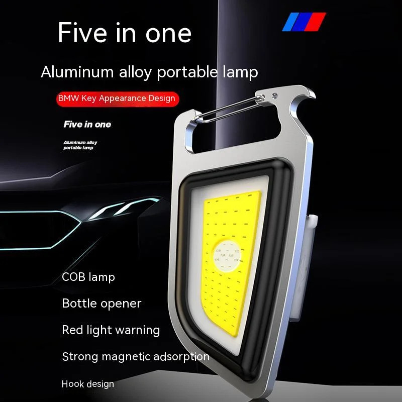 Outdoor Magnetic Multifunctional Work Light Mini COB High Light Flashlight LED Rechargeable Strong Light Keychain Light
Outdoor Magnetic Multifunctional Work Light Mini COB High Light Flashlight LED Rechargeable Strong Light Keychain Light