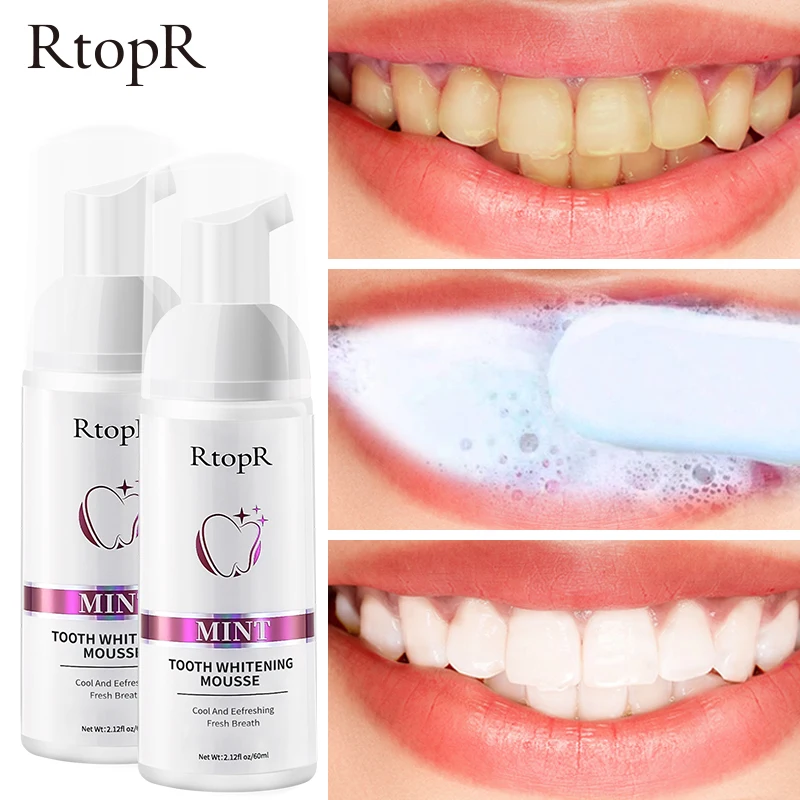 

Mint Teeth Cleaning Whitening Mousse Toothpaste Removes Stains Plaque Effective Whitening Serum Teeth Care Essence Oral Hygiene