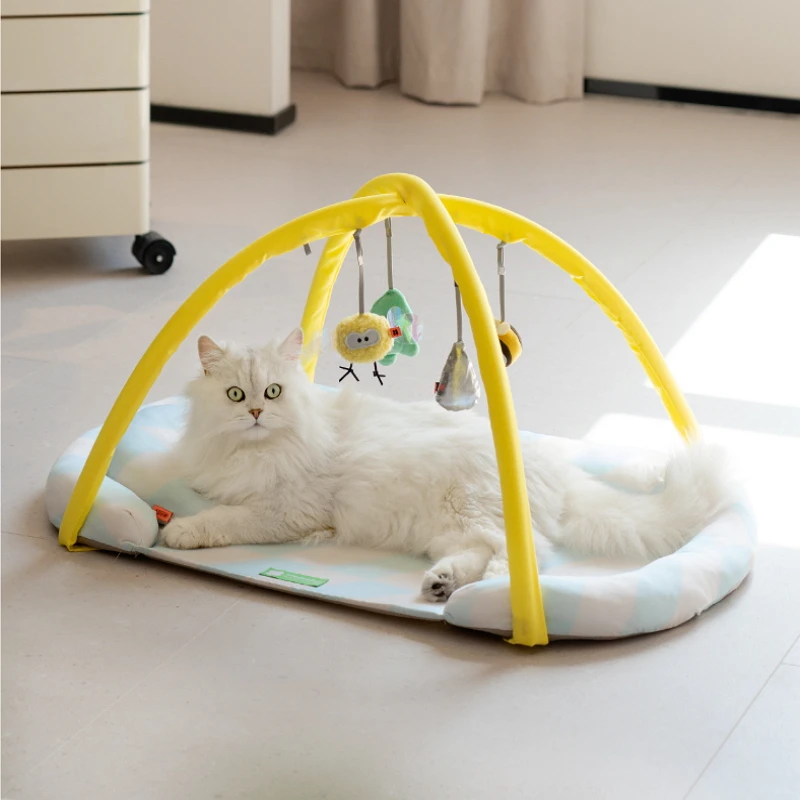 Cooling Pet Cushion Summer with Pendants Teasing Toys Cat Bed Indoor Playing Sleeping House Tent Kitten Accessories Mat Hammock
Cooling Pet Cushion Summer with Pendants Teasing Toys Cat Bed Indoor Playing Sleeping House Tent Kitten Accessories Mat Hammock