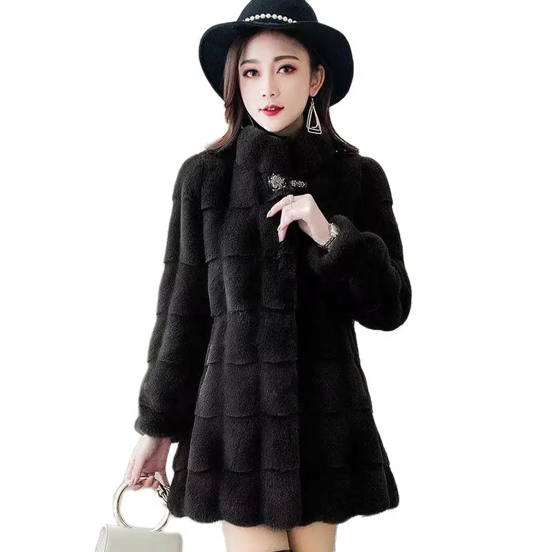 High-end Temperament Mink Fur Imitation Fur Coat Women's Autumn And Winter New Thickened Woolen Slim Fit Mid-length Women's Coa
High-end Temperament Mink Fur Imitation Fur Coat Women's Autumn And Winter New Thickened Woolen Slim Fit Mid-length Women's Coa