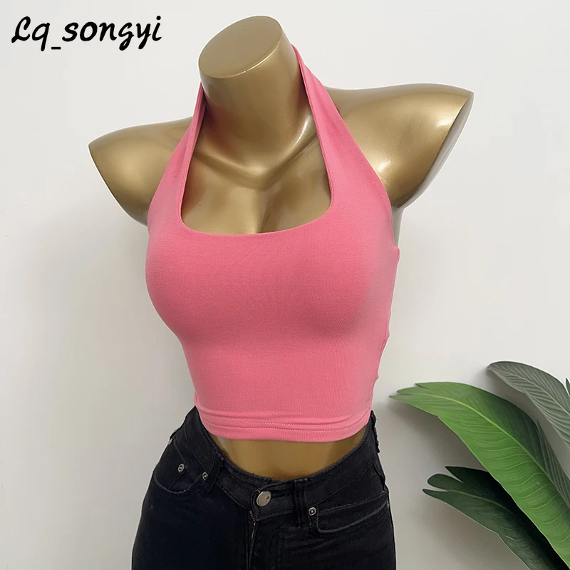 Топ женский с U-образным вырезом, без рукавов, в Корейском стиле 
Топ женский с U-образным вырезом, без рукавов, в Корейском стиле