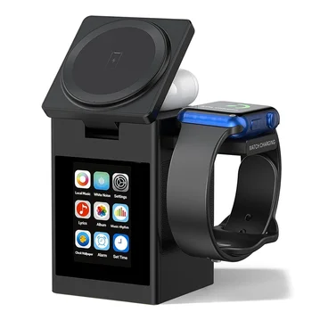 Magnetic Wireless Charger Speaker Alarm Clock