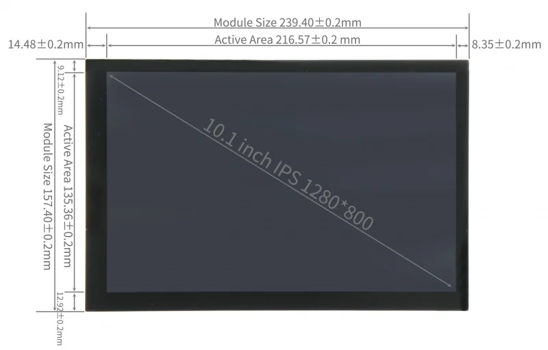 10.1 Inch IPS LCD for Raspberry Pi 5 / 4 Touch Screen 1024x600 / 1280x800 Display with Holder Monitor for Raspberry Pi 5 4B PC 10.1 Inch IPS LCD for Raspberry Pi 5 / 4 Touch Screen 1024x600 / 1280x800 Display with Holder Monitor for Raspberry Pi 5 4B PC