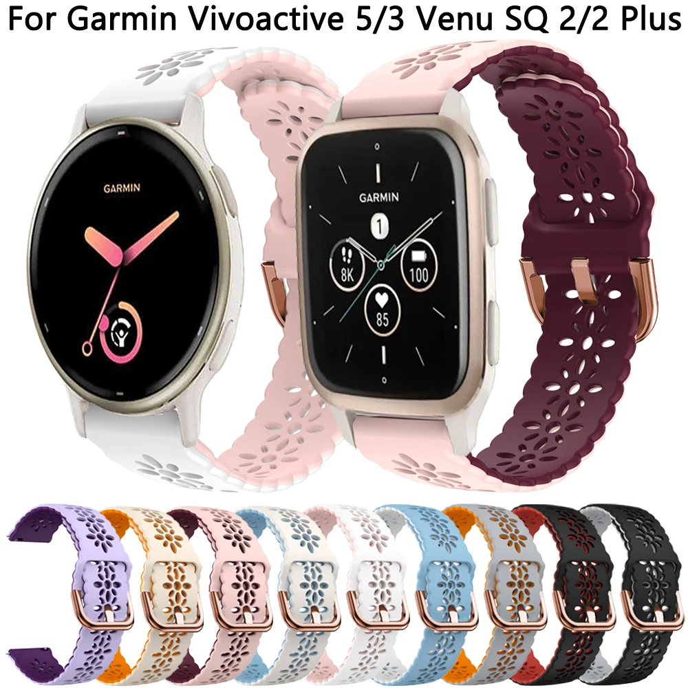 20mm Silicone Band For Garmin Vivoactive 5 3 Venu SQ 2 2 Plus Replacement Watchband for Forerunner 245 645 Strap Sport Bracelet
20mm Silicone Band For Garmin Vivoactive 5 3 Venu SQ 2 2 Plus Replacement Watchband for Forerunner 245 645 Strap Sport Bracelet