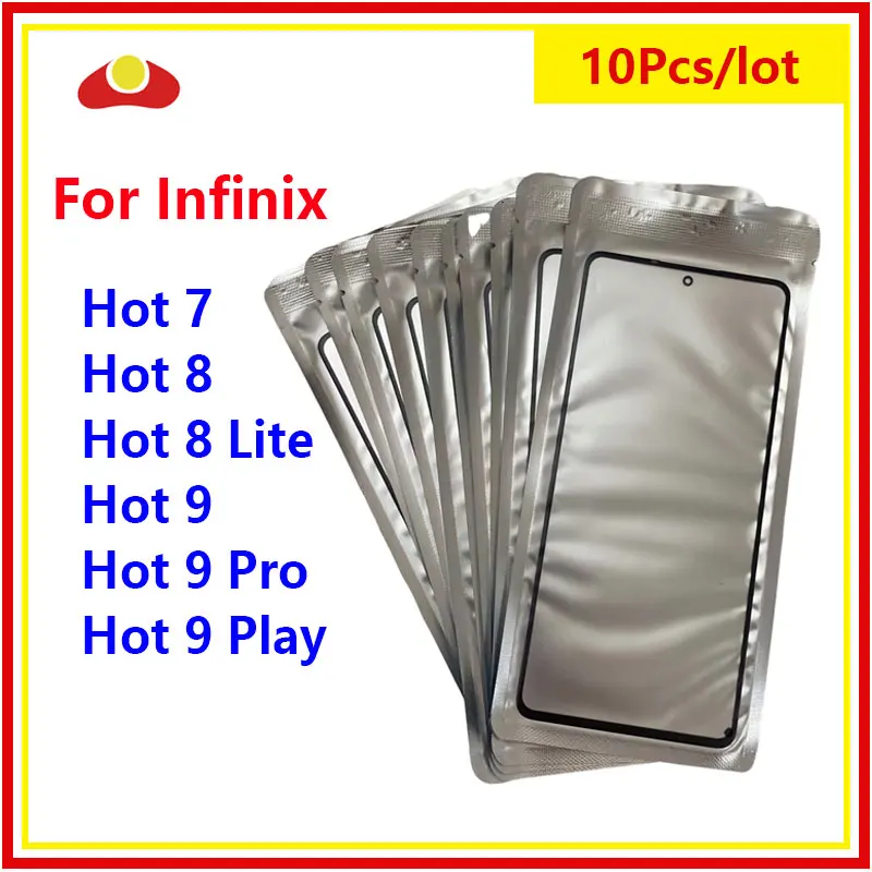 10Pcs/Lot For Infinix Hot 7 9 Play Pro 8 Lite Touch Screen Panel Front Outer Glass LCD Lens Glass With OCA Glue Replacement
10Pcs/Lot For Infinix Hot 7 9 Play Pro 8 Lite Touch Screen Panel Front Outer Glass LCD Lens Glass With OCA Glue Replacement
