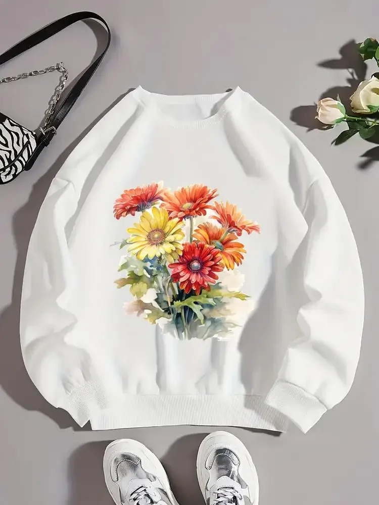 Watercolor Flower Trend 90s Cute Clothing Female Long Sleeve O-neck Fleece Print Pullovers Fashion Women Graphic Sweatshirts
Watercolor Flower Trend 90s Cute Clothing Female Long Sleeve O-neck Fleece Print Pullovers Fashion Women Graphic Sweatshirts