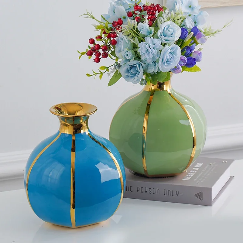 Home Decoration Accessories Ceramic Vase Desktop Hydroponic Vase Decoration Ornaments Flower Arrangement Container Decor Vases
Home Decoration Accessories Ceramic Vase Desktop Hydroponic Vase Decoration Ornaments Flower Arrangement Container Decor Vases
