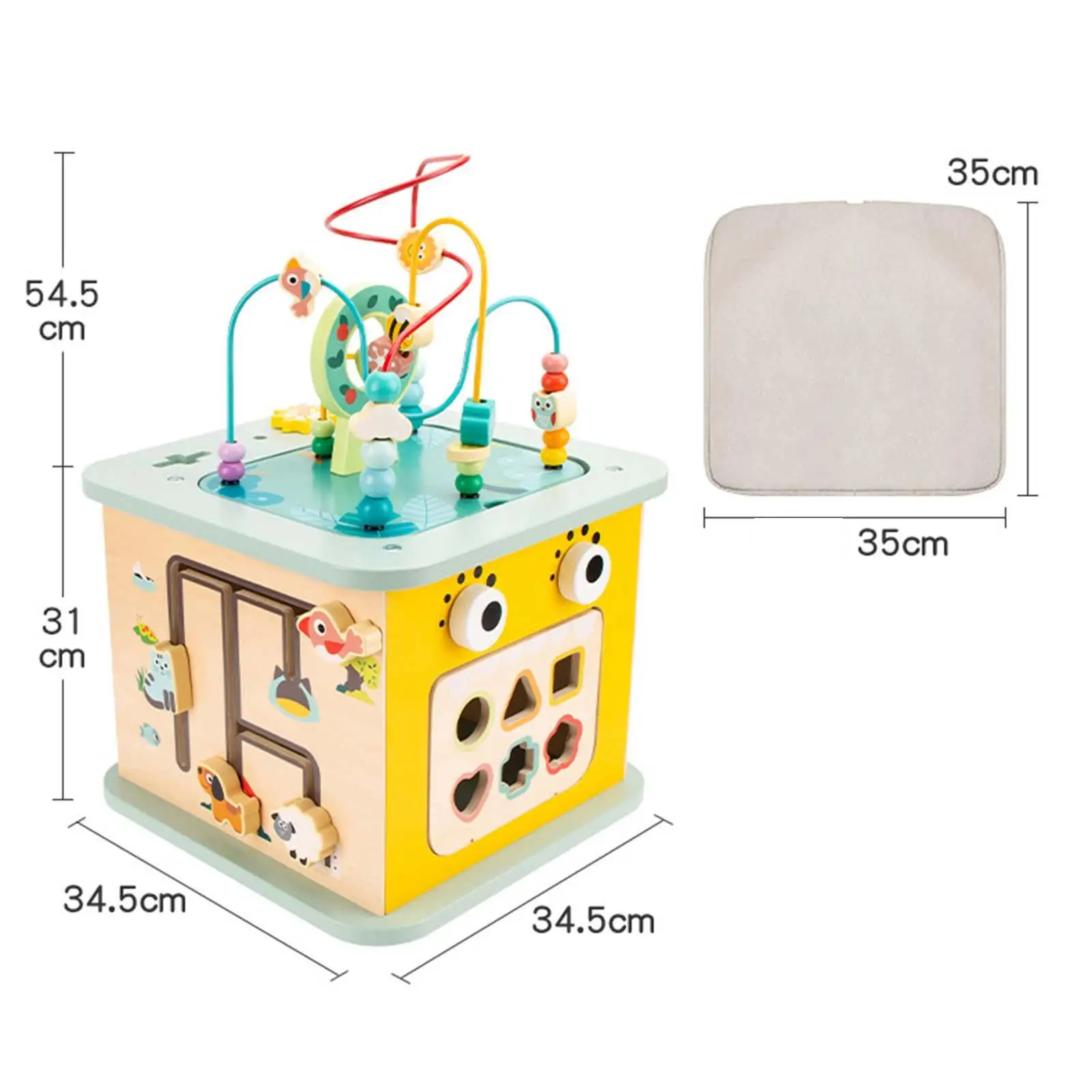 Wooden Activity Cube Baby Toy Activity Center Learning Birthday Gifts Montessori Toy for Toddlers, Baby, Kids, Children
Wooden Activity Cube Baby Toy Activity Center Learning Birthday Gifts Montessori Toy for Toddlers, Baby, Kids, Children