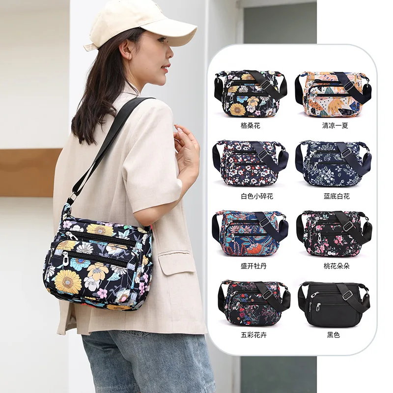 Multi-Layers Women Casual Shoulder Bags Floral Print Large Capacity Female Cloth Bag Oxford Mommy Crossbody Bags
Multi-Layers Women Casual Shoulder Bags Floral Print Large Capacity Female Cloth Bag Oxford Mommy Crossbody Bags
