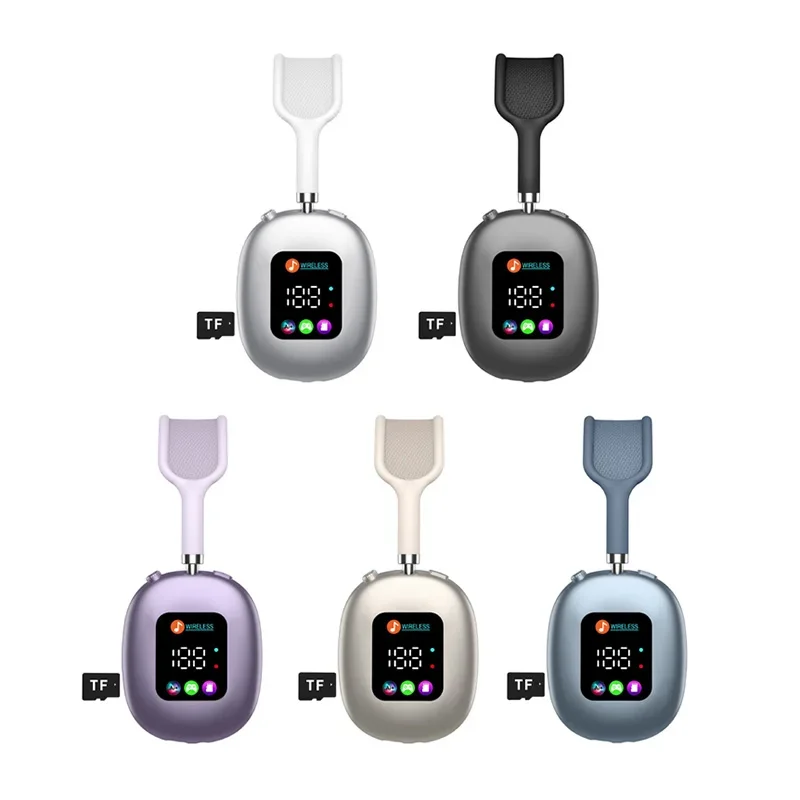 2025 New MAX600 Model Wireless Headphones Active Noise Cancelling Hybrid Wireless Headphone With Touch Control LED Screen 2025 New MAX600 Model Wireless Headphones Active Noise Cancelling Hybrid Wireless Headphone With Touch Control LED Screen