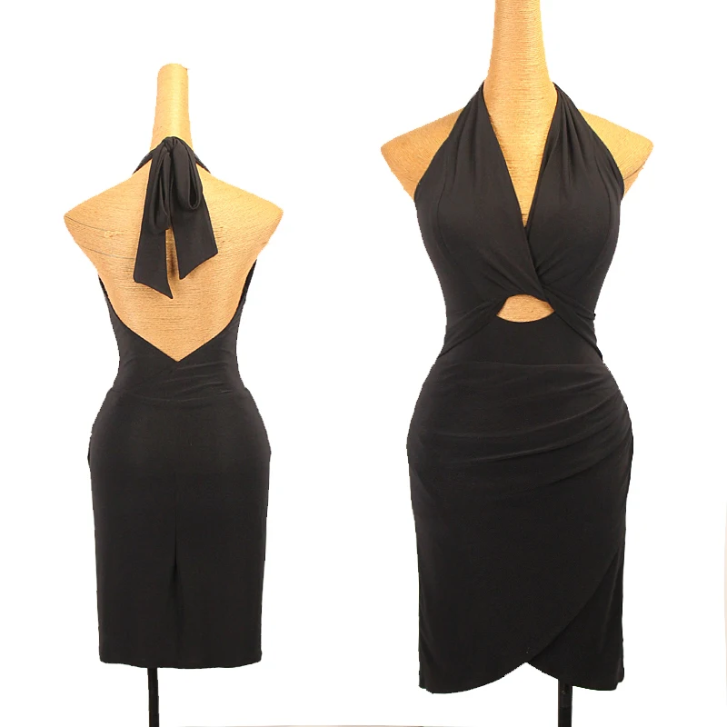 Летнее платье для латиноамериканских танцев, женское черное платье без рукавов с V-образным вырезом, тренировочная одежда для взрослых, танцевальная одежда румбы, Клубная Одежда для танцев DNV17963 
Летнее платье для латиноамериканских танцев, женское черное платье без рукавов с V-образным вырезом, тренировочная одежда для взрослых, танцевальная одежда румбы, Клубная Одежда для танцев DNV17963