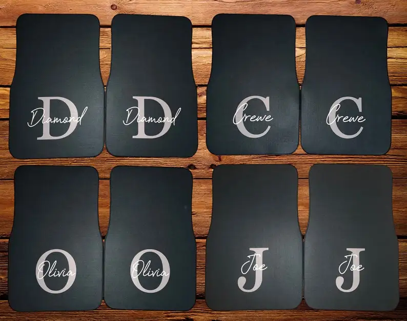 Personalised Custom Printed Initial/ Name Car Mats/Vehicle Mats, Perfect Christmas Gift for Him or Her
Personalised Custom Printed Initial/ Name Car Mats/Vehicle Mats, Perfect Christmas Gift for Him or Her