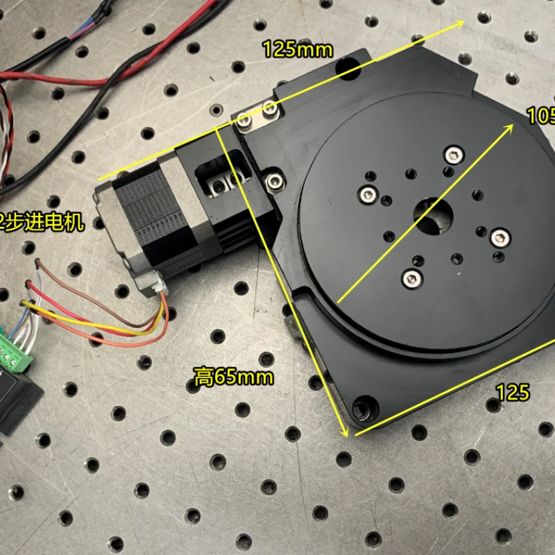 42 stepper motor turntable, high precision R axis, worm gear, 100mm table, CNC indexing plate
42 stepper motor turntable, high precision R axis, worm gear, 100mm table, CNC indexing plate