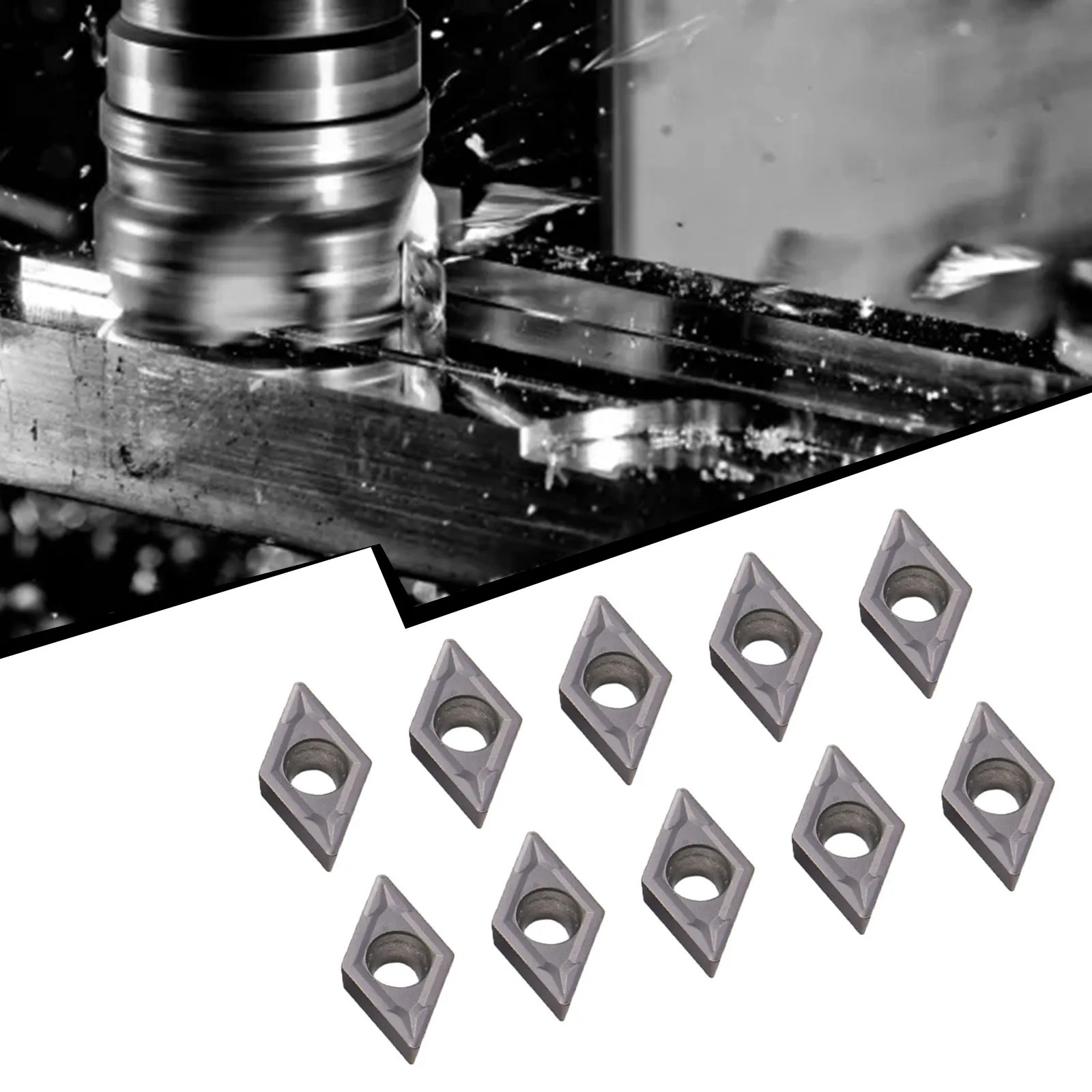 Practical Carbide Inserts Inserts Turning High Quality Holder Practical Turning Useful DCMT070204 For Lathe Tool
Practical Carbide Inserts Inserts Turning High Quality Holder Practical Turning Useful DCMT070204 For Lathe Tool