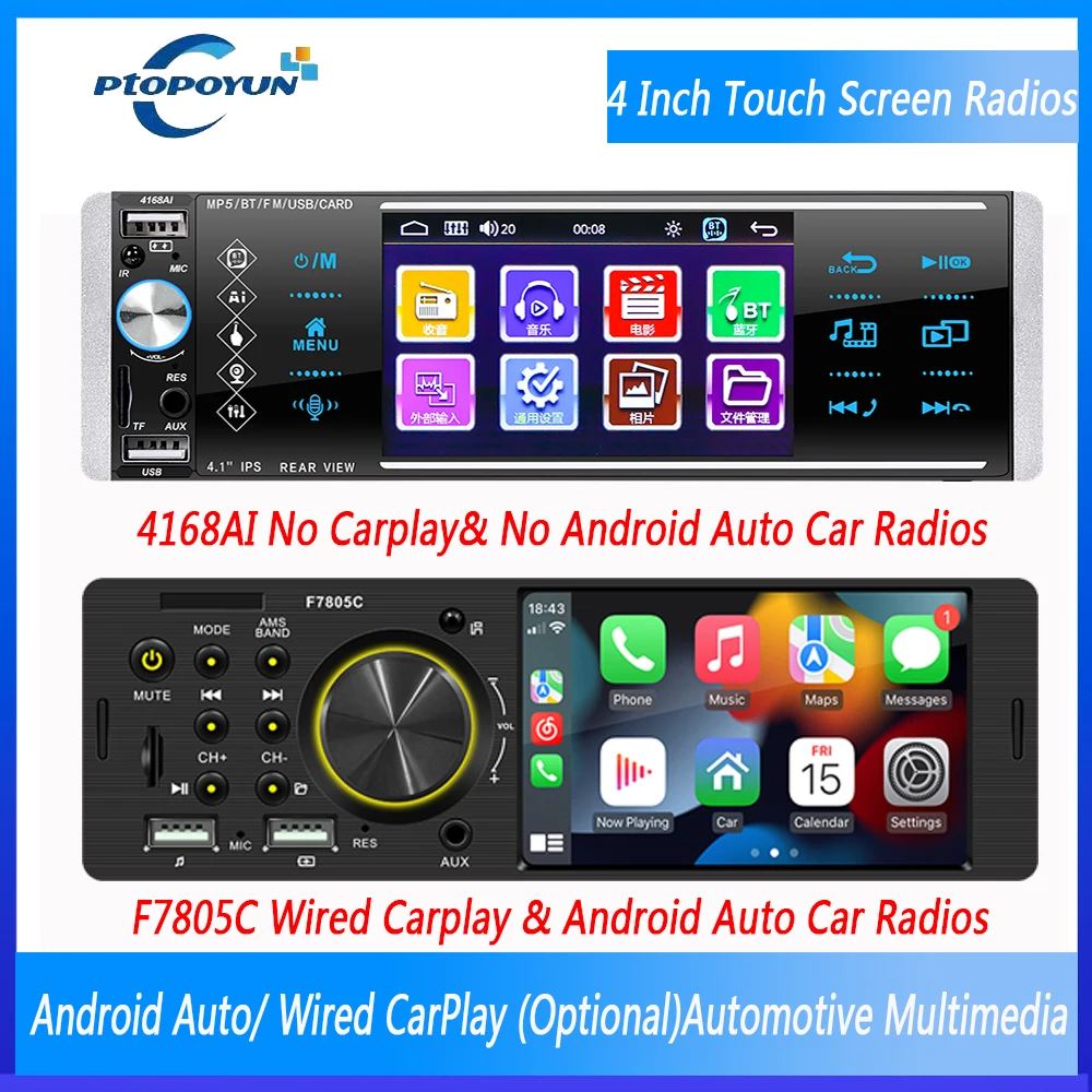 Ptopoyun Car Radio Audio 1 din 4.1” Bluetooth Autoradio Automotive Multimedia MP3/MP5 Player FM Stereo Receiver for Vehicle Cars
Ptopoyun Car Radio Audio 1 din 4.1” Bluetooth Autoradio Automotive Multimedia MP3/MP5 Player FM Stereo Receiver for Vehicle Cars
