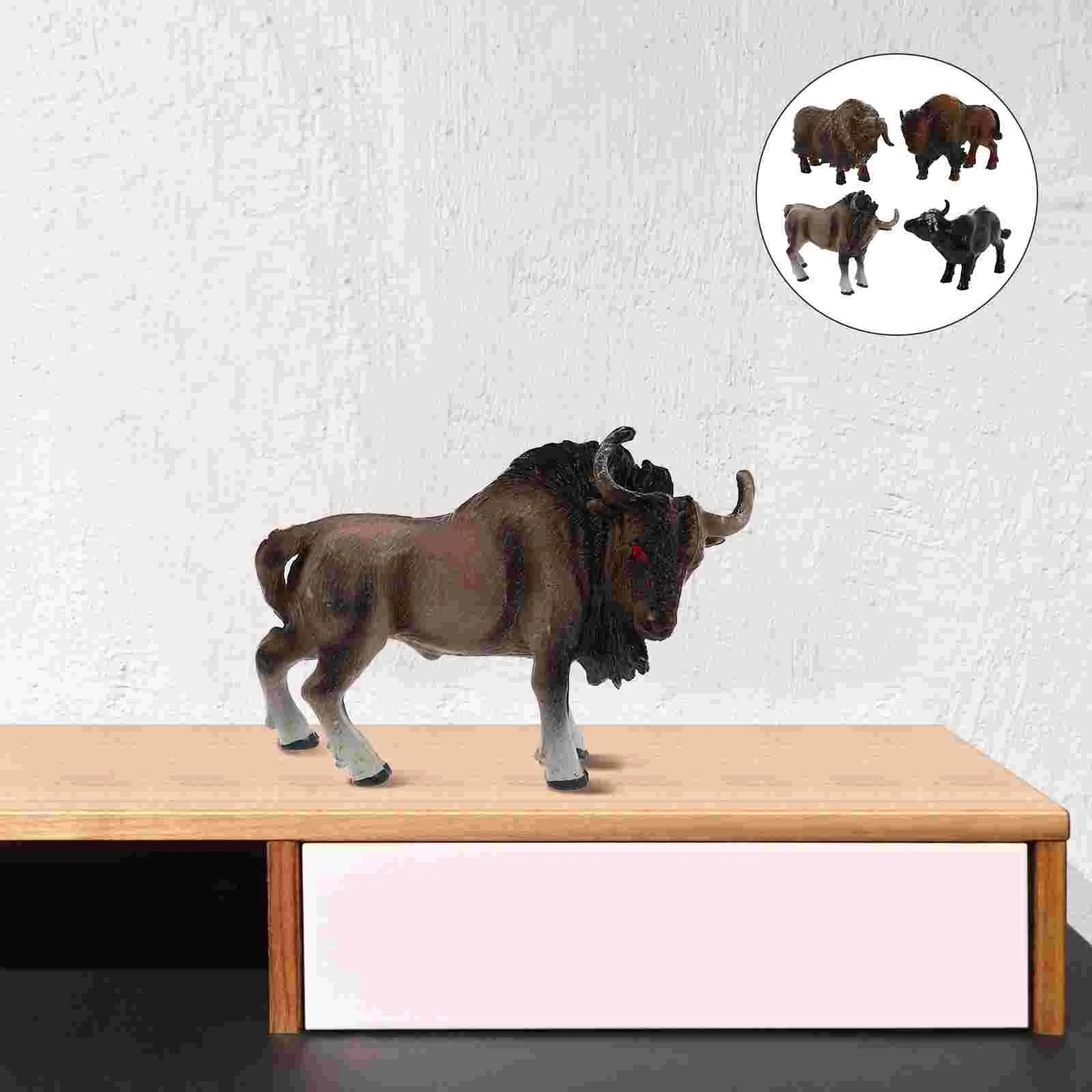 

4 шт., фигурки коров, анималистические игрушки, фигурки животных на ферме, реалистичные пластиковые модели крупного рогатого скота