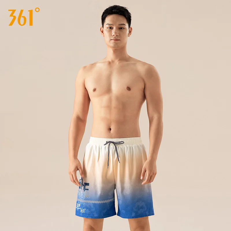 

361Men Sun Protection Nylon WaterProof Surfing Beach Swim Trunks Spandex Board Briefs Quick-Dry Surfing Sports Beach Shorts