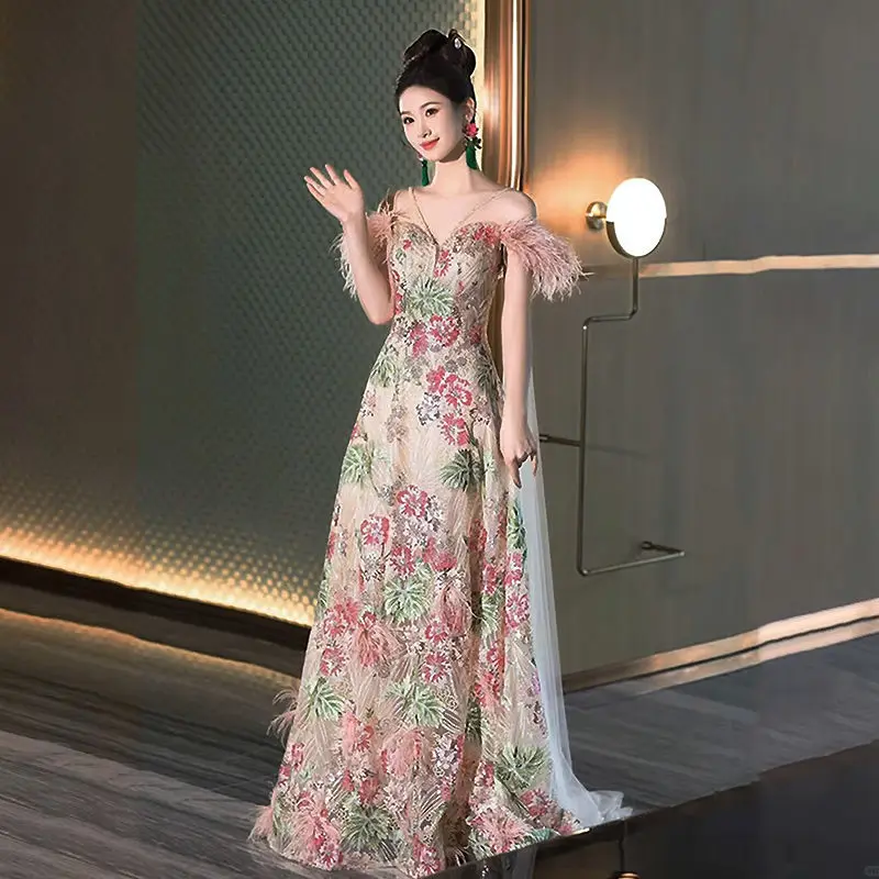 Harajpee French Evening Dress Bride Morning Robe 2024 New Wedding Engagement Dresses Female Art Exam Graduation Host Vestido
Harajpee French Evening Dress Bride Morning Robe 2024 New Wedding Engagement Dresses Female Art Exam Graduation Host Vestido