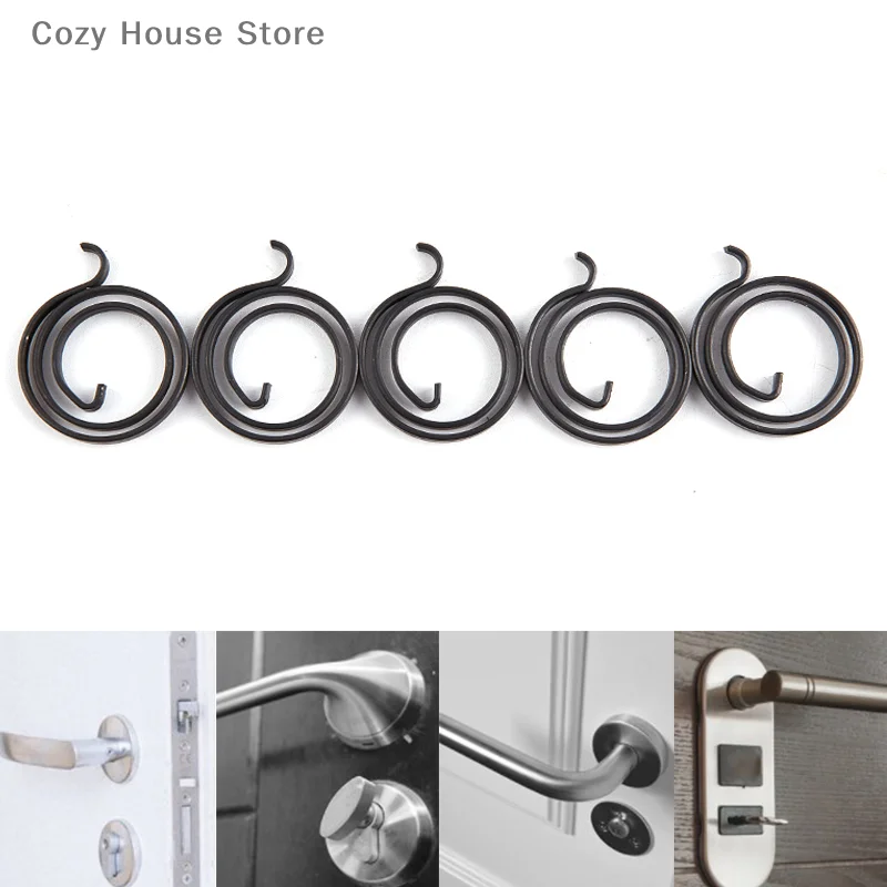 5Pcs Replacement Spring For Door Knob Handle Lever Latch Internal Coil Repair Spindle Lock Torsion Spring Flat Section Thread
5Pcs Replacement Spring For Door Knob Handle Lever Latch Internal Coil Repair Spindle Lock Torsion Spring Flat Section Thread