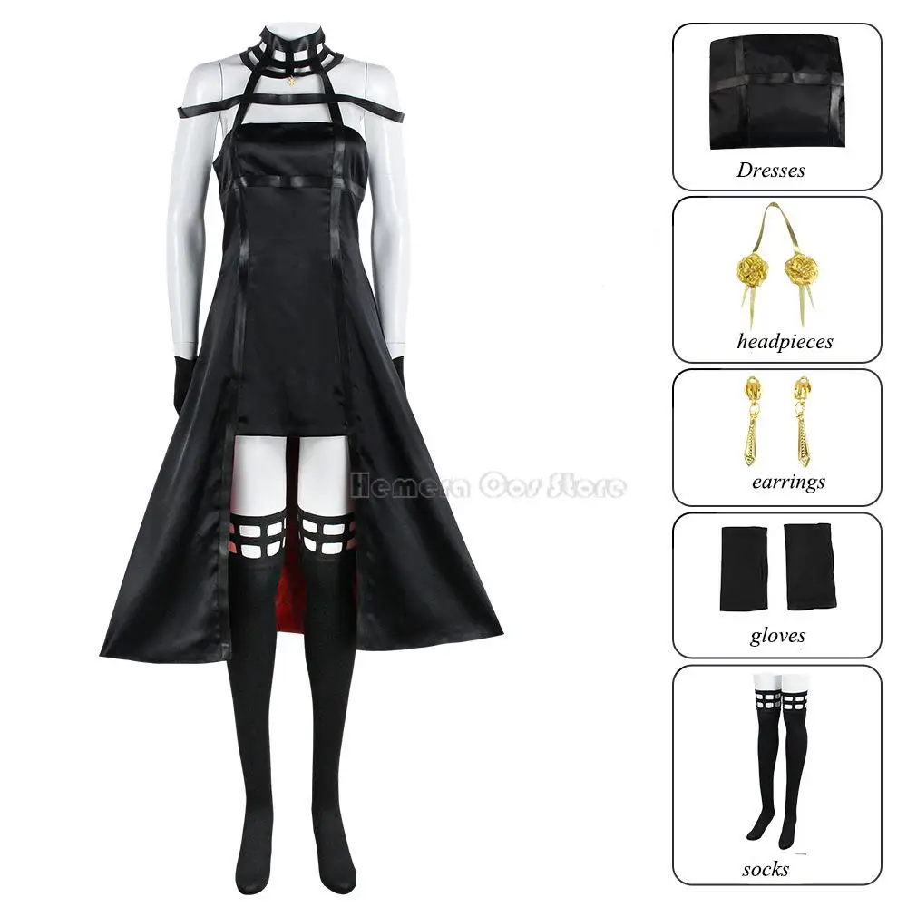 

Spy X Family Yor Anya Forger Anime Cosplay Dress Suit parent-child Outfit Uniform Yor Briar party costume cute Halloween Couple