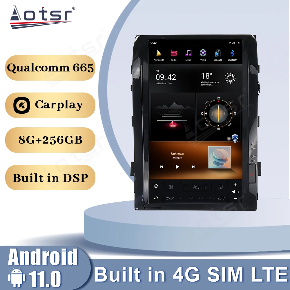 Tesla Style For Toyota Land Cruiser Prado 150 2008 2009 2010 2011 2012 2013 2014 2015 Android 11 GPS Multimedia Player Head Unit
Tesla Style For Toyota Land Cruiser Prado 150 2008 2009 2010 2011 2012 2013 2014 2015 Android 11 GPS Multimedia Player Head Unit