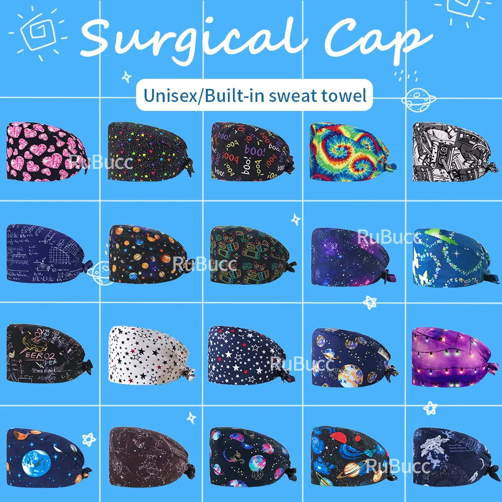 High Quality Scrub Cap with Sweat-absorbent Cartoon Print Pet Grooming Nurse Hat Clinical Operating Room Women Work Cap Dust Hat
High Quality Scrub Cap with Sweat-absorbent Cartoon Print Pet Grooming Nurse Hat Clinical Operating Room Women Work Cap Dust Hat