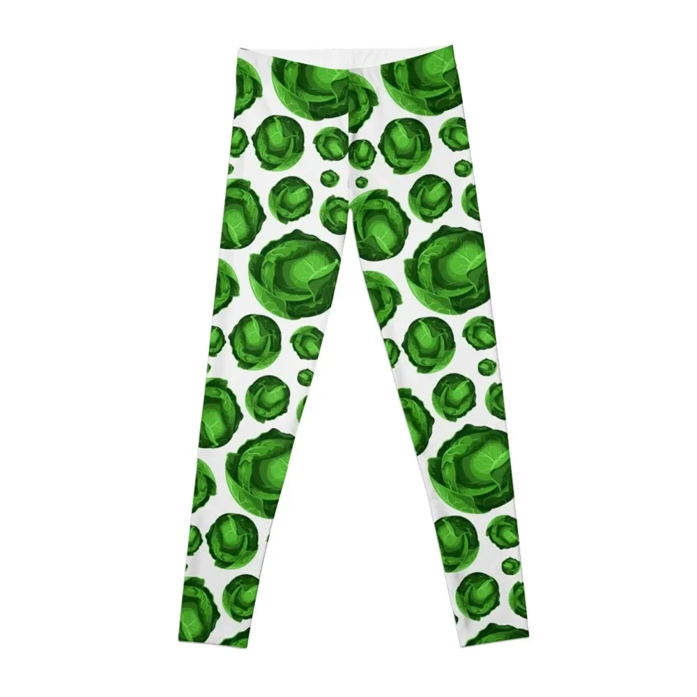 

Veggiephile - Cabbage Leggings Jogger pants exercise clothing for sporty woman push up Womens Leggings