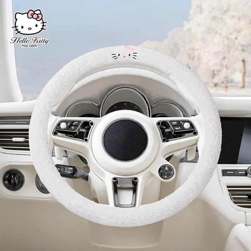 Sanrio Hellokitty мультфильм чехол рулевого колеса автомобиля Зимний короткий плюшевый чехол из овечьей шерсти нескользящий Теплый Универсальный чехол с ручкой
Sanrio Hellokitty мультфильм чехол рулевого колеса автомобиля Зимний короткий плюшевый чехол из овечьей шерсти нескользящий Теплый Универсальный чехол с ручкой