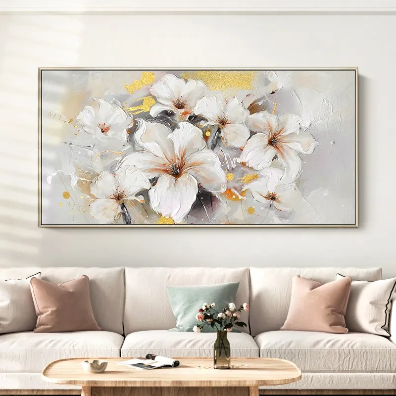 OuzerQing100% Hand Painted Oil Painting On Canvas Modern Abstract White Lily Flower Wall Art Living Room Home Decoration Unframe
OuzerQing100% Hand Painted Oil Painting On Canvas Modern Abstract White Lily Flower Wall Art Living Room Home Decoration Unframe
