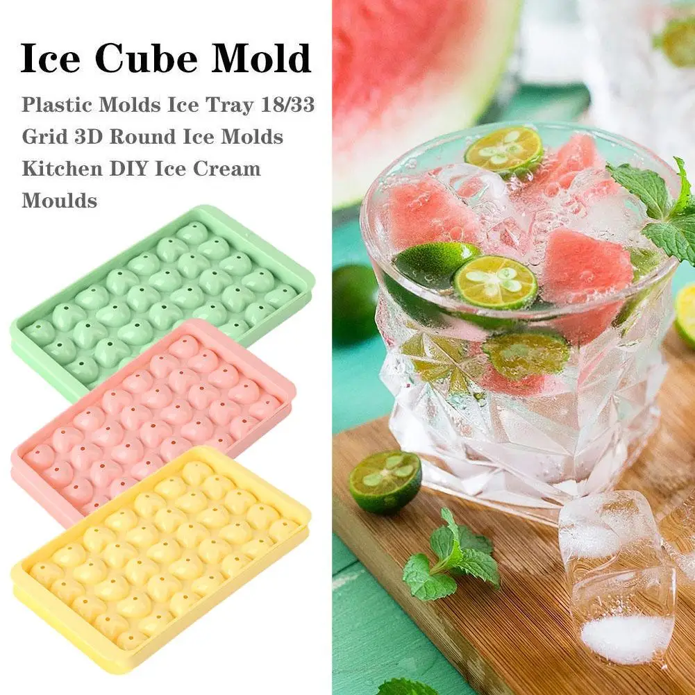 

35 Holes Heart Chocolates Mold with Lid Candy Jelly Baking Mould Cake Decor Soap Candle Making Set Gifts Kitchen Ice Cube Tray