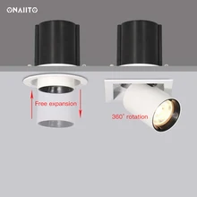 Stretch Lamp LED Spotlights Recessed Ceiling Spotlight Square Downlight Built-in Lamps 12W White Telescopic And Adjustable Spots
Stretch Lamp LED Spotlights Recessed Ceiling Spotlight Square Downlight Built-in Lamps 12W White Telescopic And Adjustable Spots