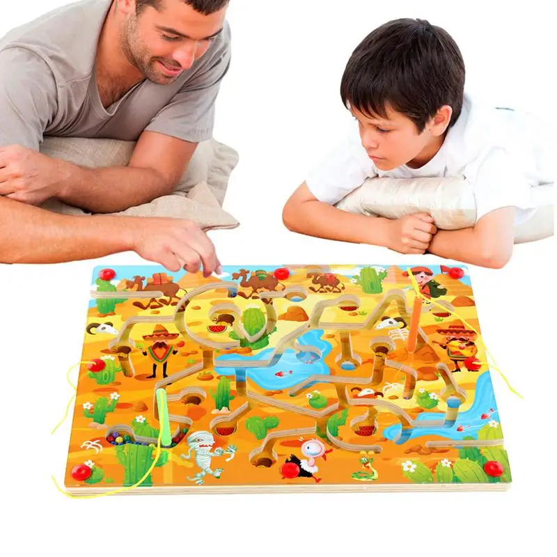 

Magnetic Color And Number Maze Montessori Toys Puzzle Color Sorting Game Fine Motor Skills Toys Magnetic Maze Board Puzzle Color