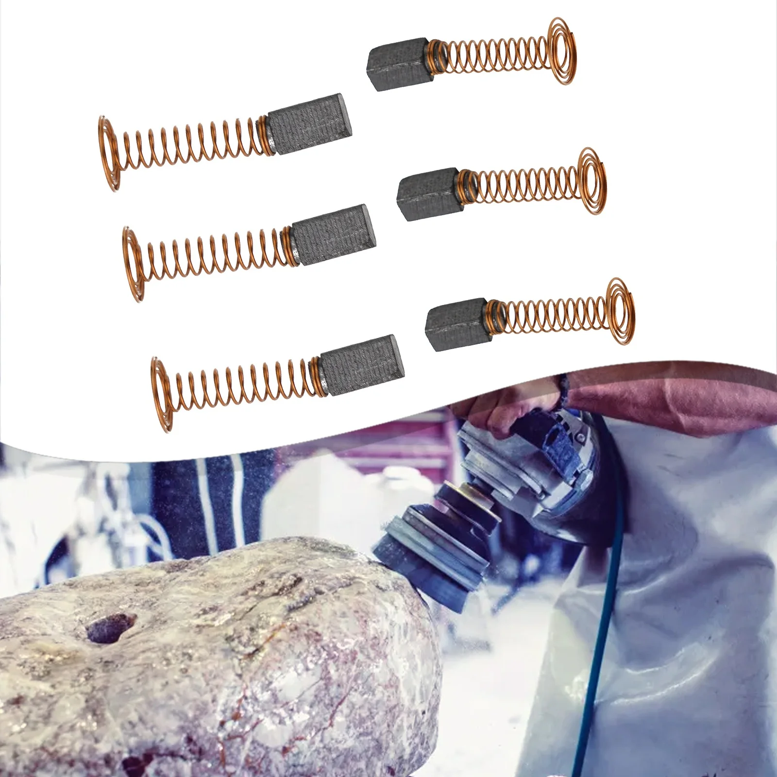 Electric Motor Part For D3000 Electric Motor Drill Carbon Brush Brush With Wire Durable Metal 1 Set 7.9*5.5*4.8mm
Electric Motor Part For D3000 Electric Motor Drill Carbon Brush Brush With Wire Durable Metal 1 Set 7.9*5.5*4.8mm