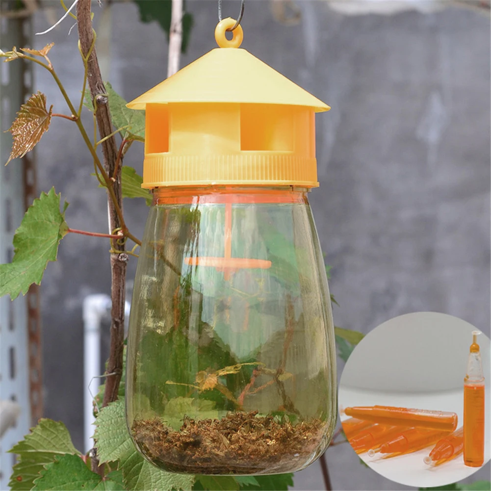 Reusable Hanging Fly Trap Killer Pest Repeller Killer Hanging On Tree Fruit Fly Catcher Sticky Trap Fly Outdoor Disposable Wasp
Reusable Hanging Fly Trap Killer Pest Repeller Killer Hanging On Tree Fruit Fly Catcher Sticky Trap Fly Outdoor Disposable Wasp