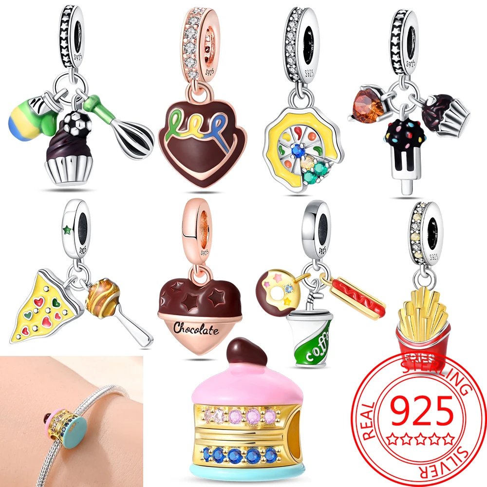 Кулинарные чипсы из серебра 925 пробы для шоколада, пиццы, макарон, подвеска-Шарм для браслета Pandora, детский подарок, ювелирные изделия
Кулинарные чипсы из серебра 925 пробы для шоколада, пиццы, макарон, подвеска-Шарм для браслета Pandora, детский подарок, ювелирные изделия