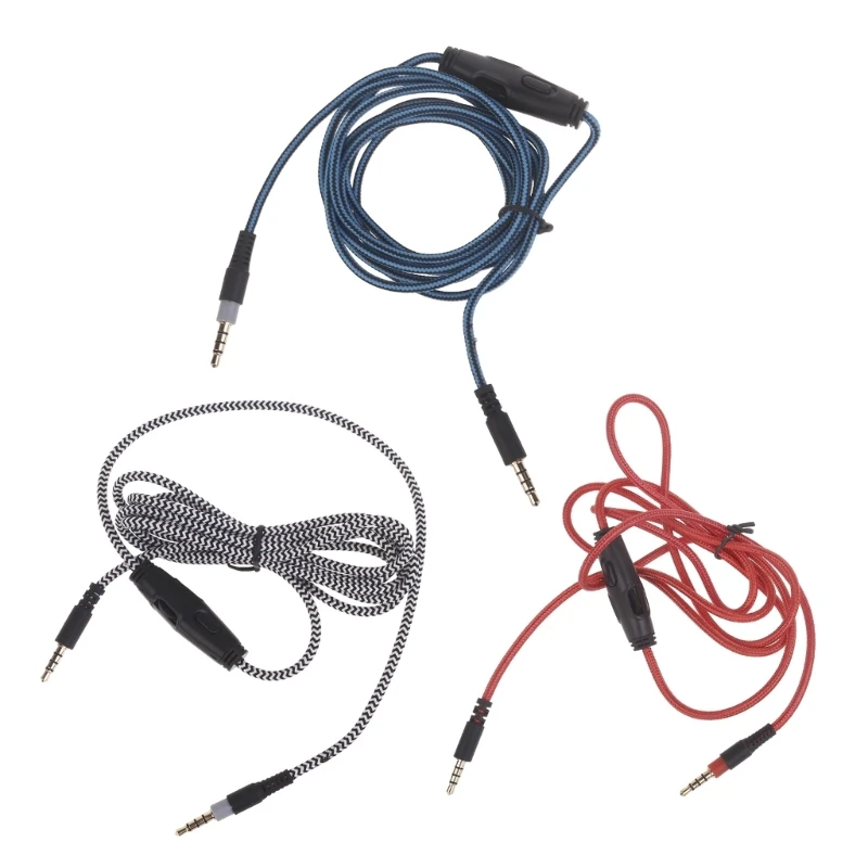 

Durable 3.5mm Headphone Cable for Cloud/CloudAlpha Earphone Enjoy Clear Sound and Easy Control Cord Wire for Gaming
