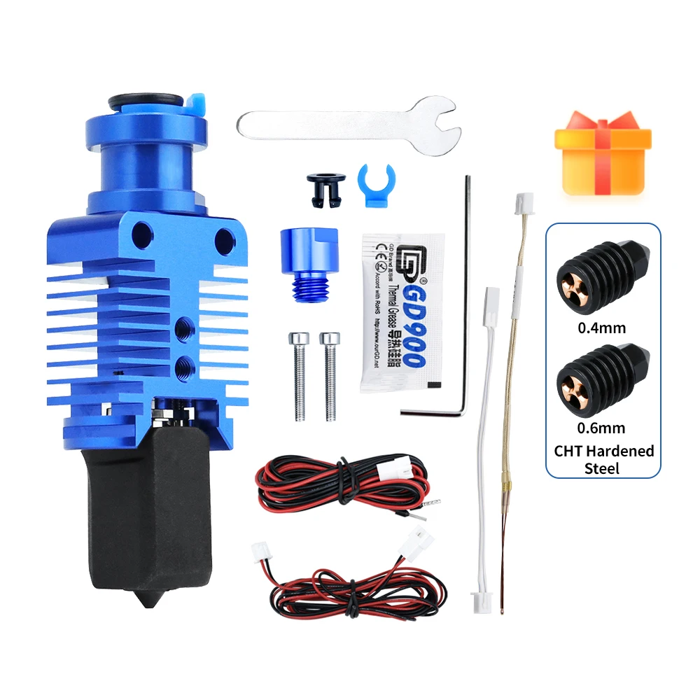 E3-2.0 High Speed Print Head Upgrade Hotend Kit Bimetal Heated Throat For Ender 3/CR10/VORON 2.4 Hi-End Extruder J-head
E3-2.0 High Speed Print Head Upgrade Hotend Kit Bimetal Heated Throat For Ender 3/CR10/VORON 2.4 Hi-End Extruder J-head