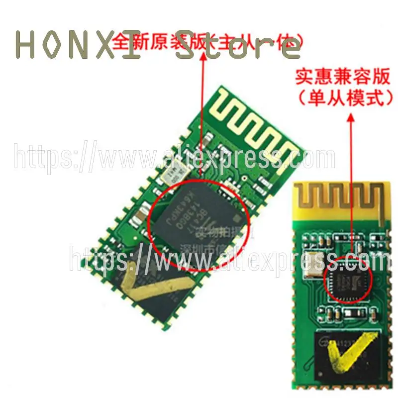 

1PCS HC-05 turn bluetooth serial port module group CSR master-slave 51 single chip microcomputer integrated bluetooth module