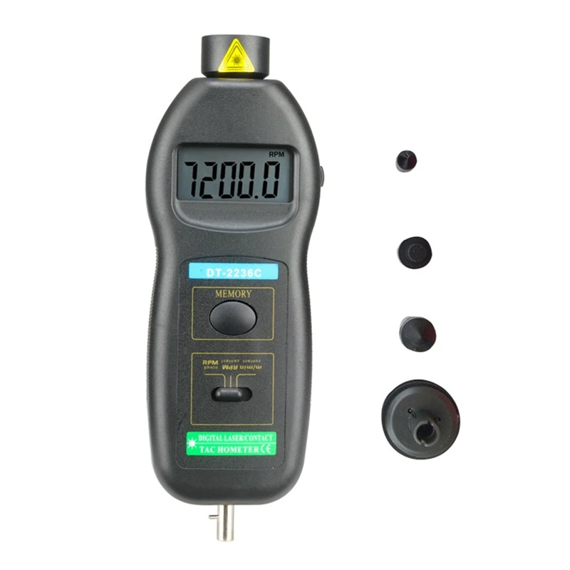 

1 шт. DT2236C детектор скорости, лазерный тахометр, как показано на рисунке, цифровой оптический контактный тахометр, детектор, измеритель
