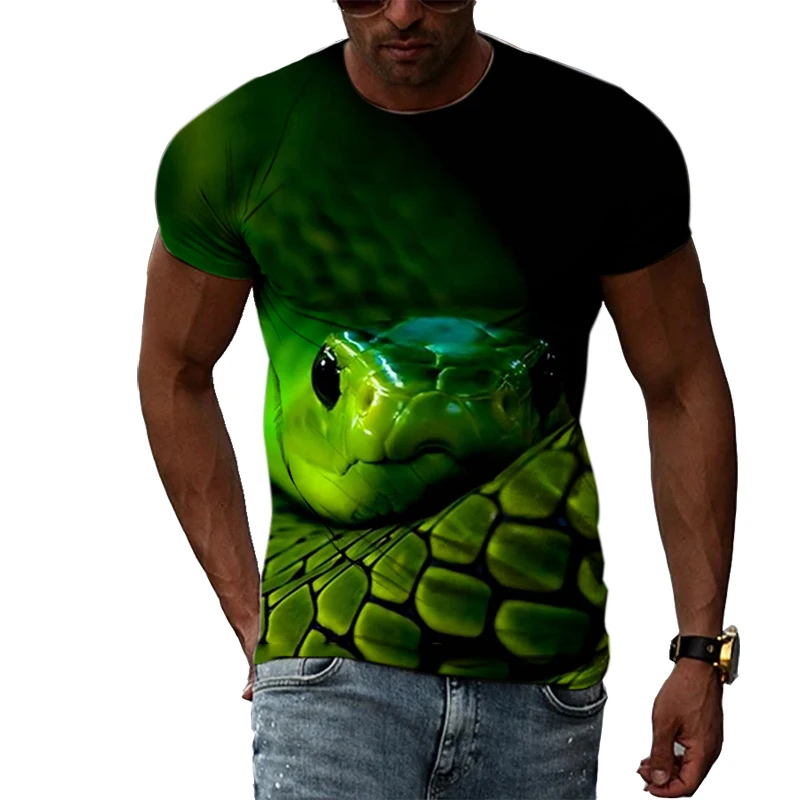 Horror King Cobra Graphic T Shirt for Men 3D Printed Snake T-shirt Casual Streetwear Womens Clothing Summer O Neck Kids Tops Tee
Horror King Cobra Graphic T Shirt for Men 3D Printed Snake T-shirt Casual Streetwear Womens Clothing Summer O Neck Kids Tops Tee