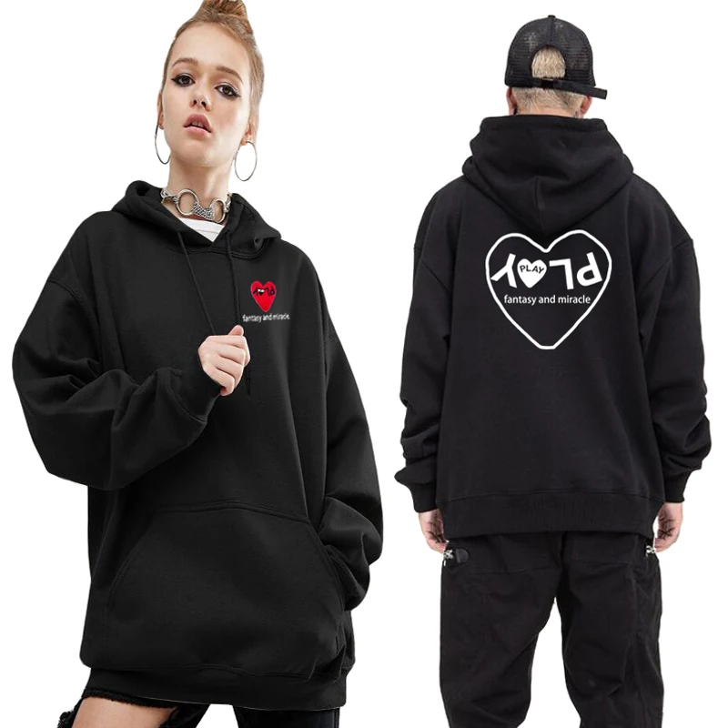Men Women Hoodie Heart Letter Embroidered Back Printing Fall Winter Cotton Polyester Pullover Pocket Fleece Couple Hoodie
Men Women Hoodie Heart Letter Embroidered Back Printing Fall Winter Cotton Polyester Pullover Pocket Fleece Couple Hoodie