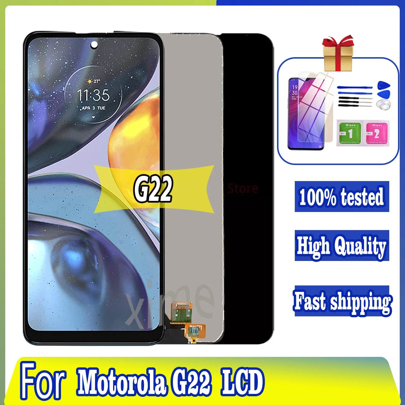 100% протестированный 6,5 "дисплей для Motorola Moto G22 XT2231-2, ЖК-дисплей, сенсорный экран, дигитайзер в сборе, запасные части
100% протестированный 6,5 "дисплей для Motorola Moto G22 XT2231-2, ЖК-дисплей, сенсорный экран, дигитайзер в сборе, запасные части